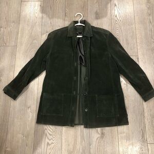 Green suede jacket Nuage Collection